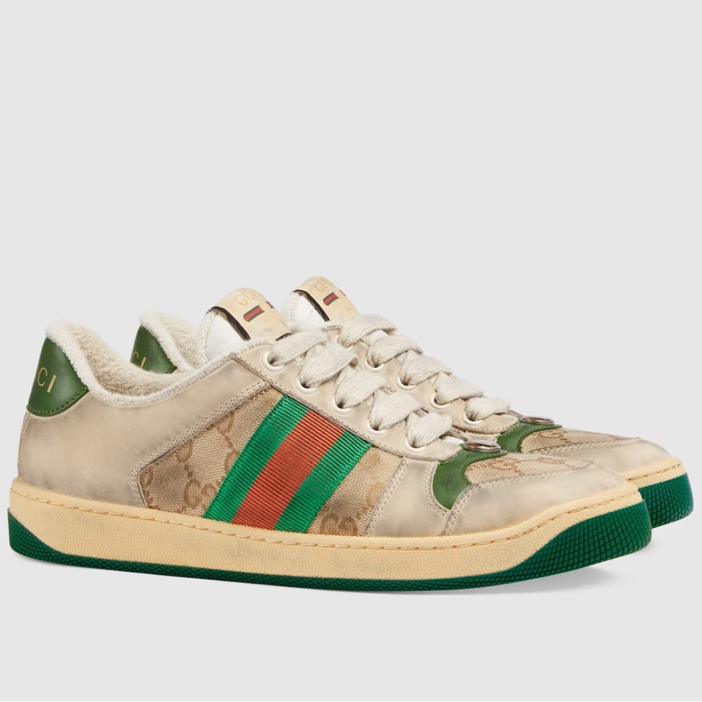 Gucci Womens Screener Sneakers - Size 10.5
